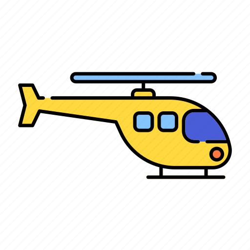 Aircraft, color, flight, fly, helicopter, lineal, transport icon - Download on Iconfinder