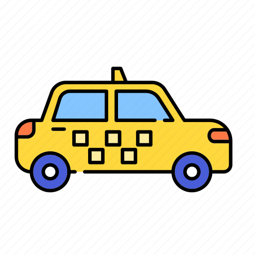 Car, color, lineal, public, taxi, transport, transportation icon - Download on Iconfinder