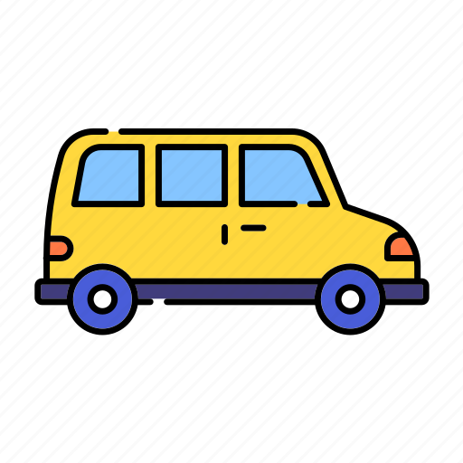 Car, color, lineal, transport, transportation, travel, van icon - Download on Iconfinder
