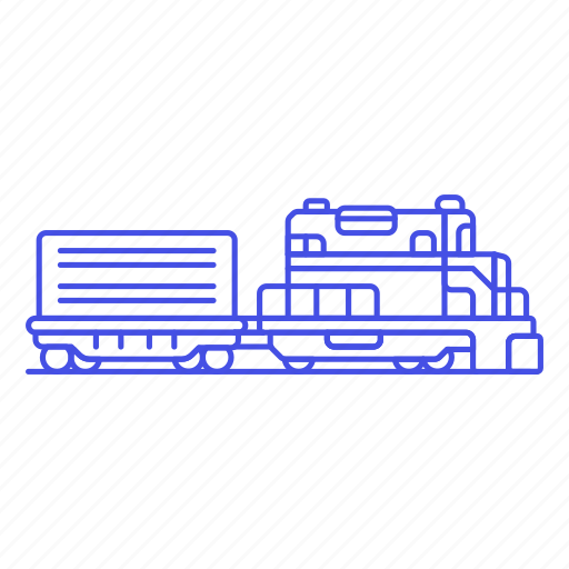Railway, engine, track, diesel, train, railroad, transportation icon - Download on Iconfinder