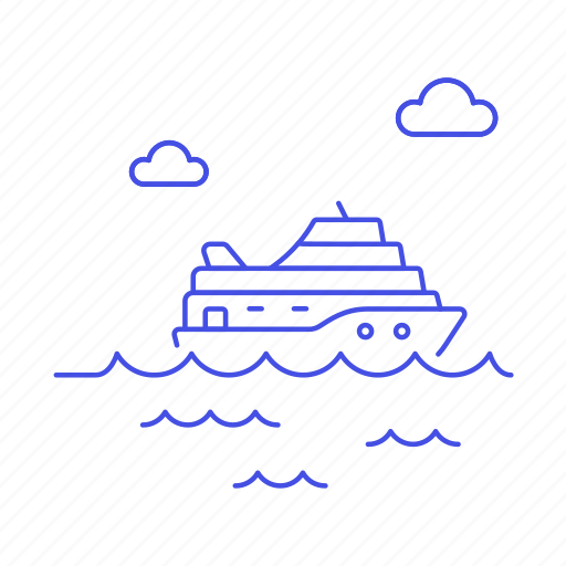 Ferry, fluvial, maritime, ocean, other, sea, ship icon - Download on Iconfinder