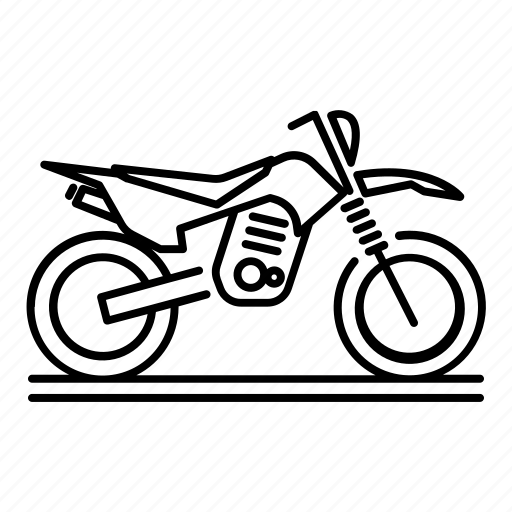 Bike, motocross, motorcycle, side view, trail, transportation icon - Download on Iconfinder