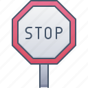 stop, sign