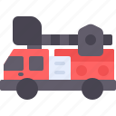 firefighter, firetruck, truck, emergency, vehicle