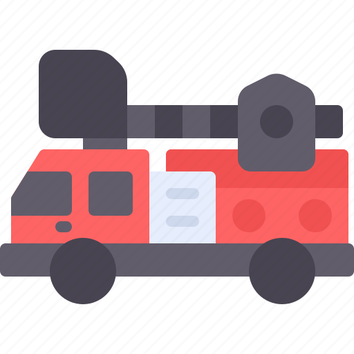 Firefighter, firetruck, truck, emergency, vehicle icon - Download on Iconfinder