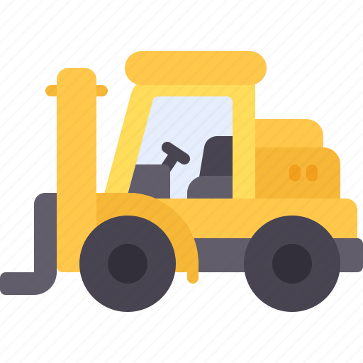 Forklift, shipping, delivery, transportation, truck icon - Download on Iconfinder