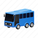 .png, transportation, transport, packet, bus, drive, car, globe 3d illustration 