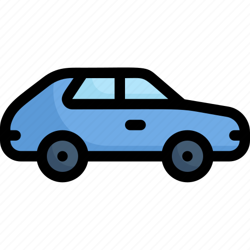 Automobile, automotive, car, liftback car, machine, transportation, vehicle icon - Download on Iconfinder