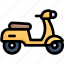 automotive, machine, moped, scooter, transportation, vehicle, vespa 