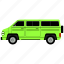 camper, outline, transport, van 