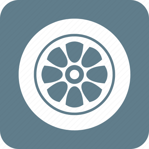 Car, circle, rim, rubber tire, tire, transport, wheel icon - Download on Iconfinder