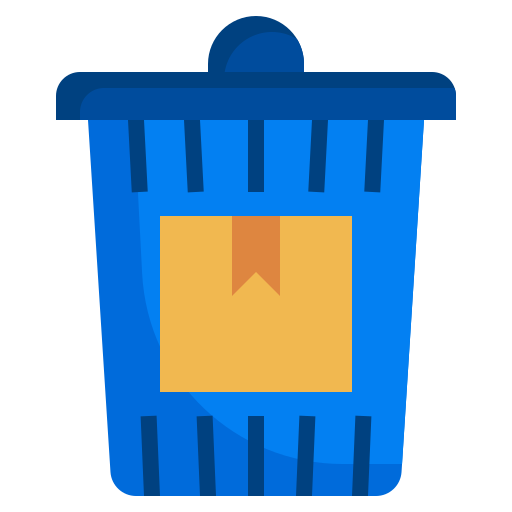 Box, email, delete, recycle, trash, can, interface icon - Free download