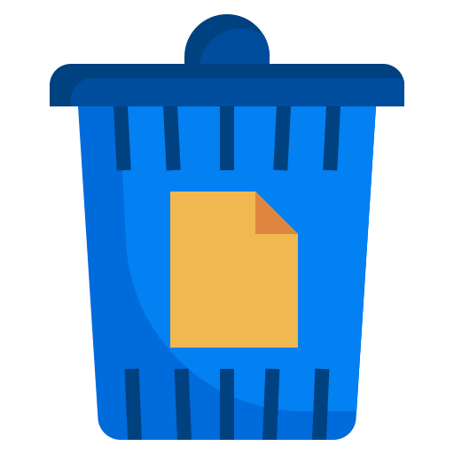 Document, email, delete, recycle, trash, can, interface icon - Free download