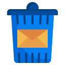 email, delete, recycle, trash, can, interface