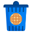 globe, email, delete, recycle, trash, can, interface 