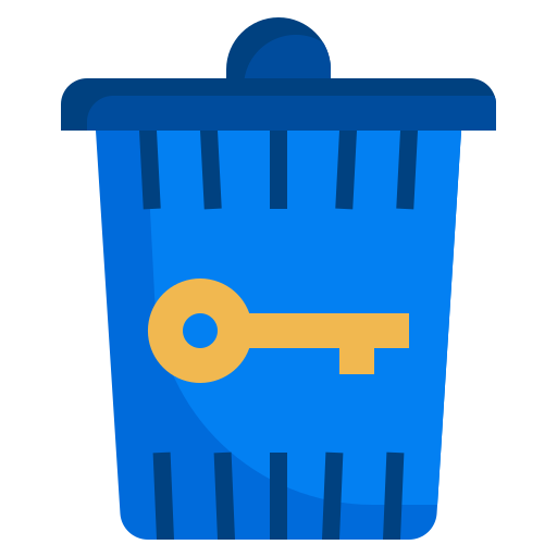 Password, email, delete, recycle, trash, can, interface icon - Free download