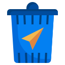 sent, email, delete, recycle, trash, can, interface