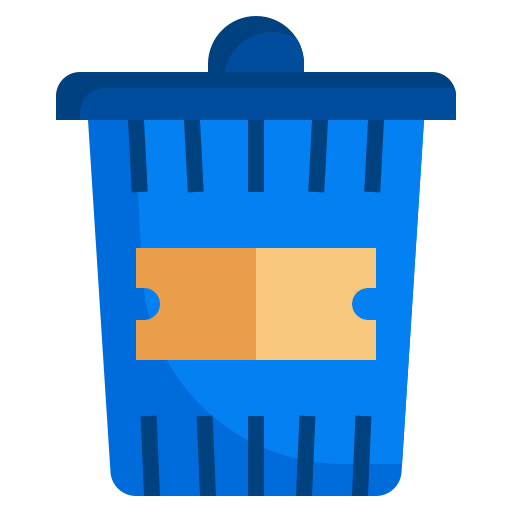 Ticket, email, delete, recycle, trash, can, interface icon - Free download