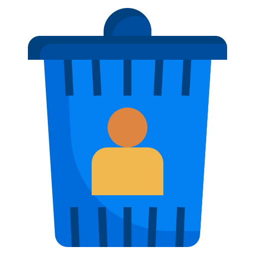 User, email, delete, recycle, trash, can, interface icon - Free download