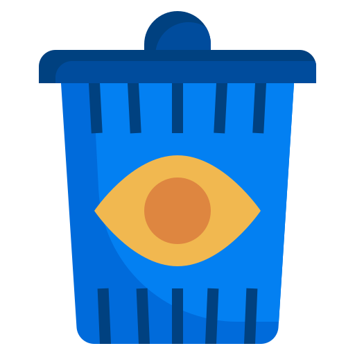 View, email, delete, recycle, trash, can, interface icon - Free download