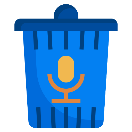 Voice, email, delete, recycle, trash, can, interface icon - Free download