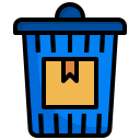 box, email, delete, recycle, trash, can, interface