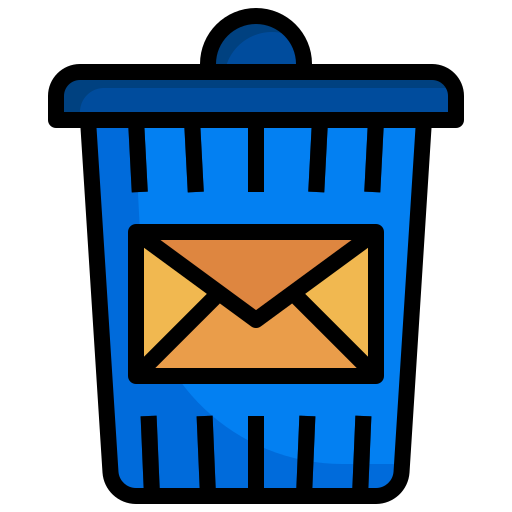 Email, delete, recycle, trash, can, interface icon - Free download