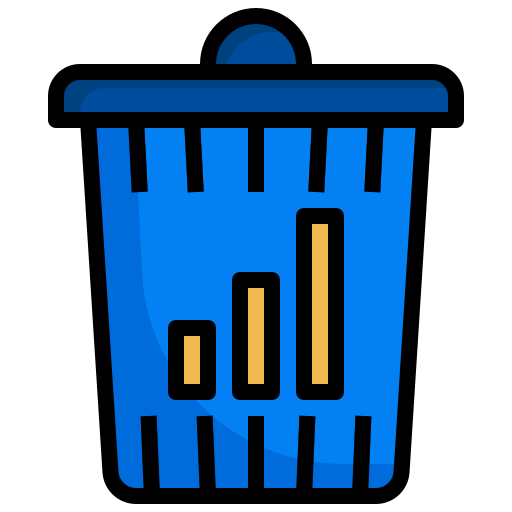 Graph, email, delete, recycle, trash, can, interface icon - Free download