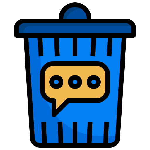 Message, email, delete, recycle, trash, can, interface icon - Free download