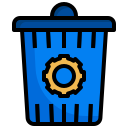 setting, email, delete, recycle, trash, can, interface