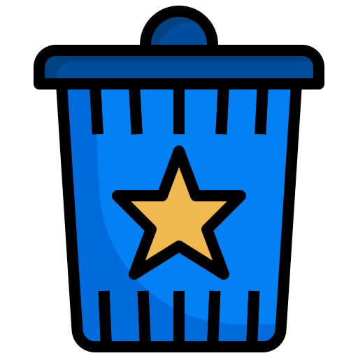 Star, email, delete, recycle, trash, can, interface icon - Free download