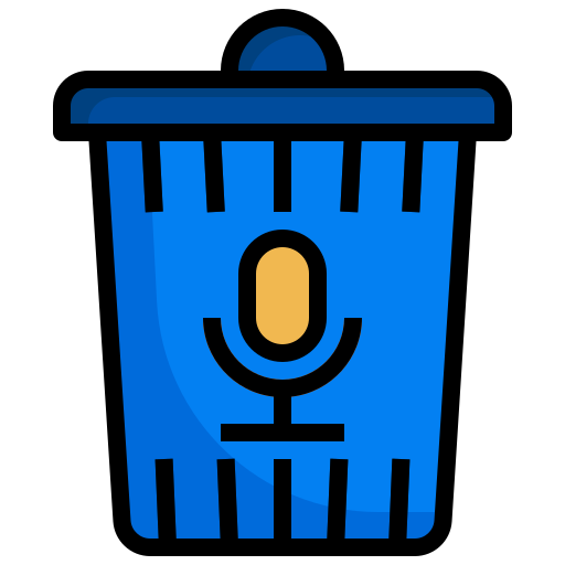 Voice, email, delete, recycle, trash, can, interface icon - Free download