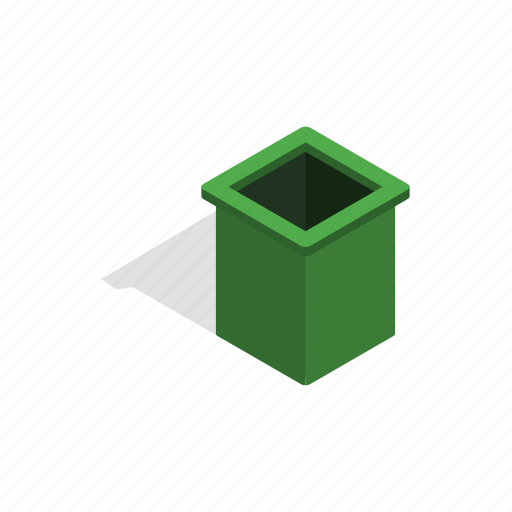 Bin, can, garbage, isometric, pollution, trash, waste icon - Download on Iconfinder