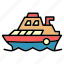 boat, delivery, public, sail, ship, transport, vehical 