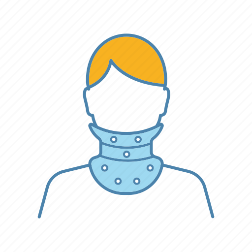 Bandage, cervical collar, injury, neck brace, neck support, orthopedic, trauma icon - Download on Iconfinder
