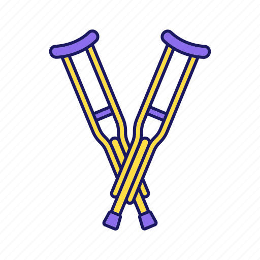 Axillary, crutches, disability, disabled, injury, trauma, underarm icon - Download on Iconfinder