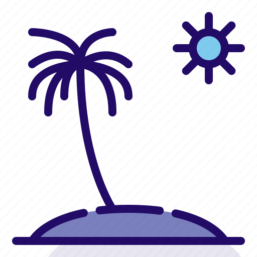 Beach, island, vacation icon - Download on Iconfinder