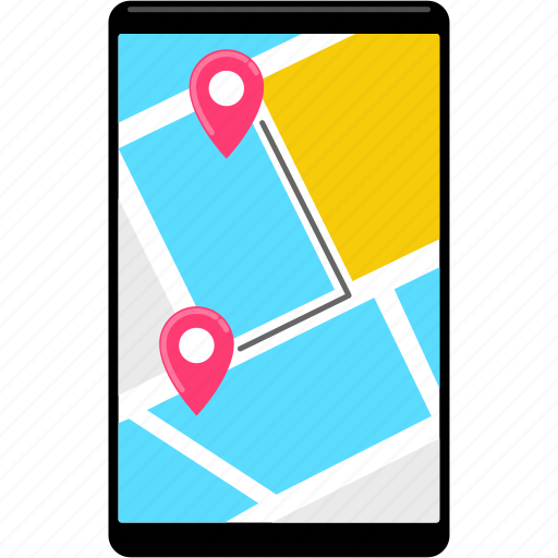 Application, map, navigation, smart phone icon - Download on Iconfinder