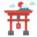 asia, building, gate, japan, landmark, monument, torii