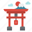 asia, building, gate, japan, landmark, monument, torii 