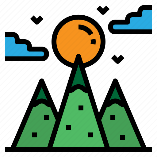 Hiking, hill, landscape, mountain icon - Download on Iconfinder