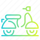 motorcycle, scooter, transportation, vespa, vintage
