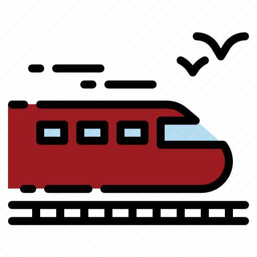 Railway, subway, track, train, vehicle icon - Download on Iconfinder