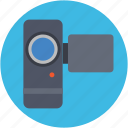 camcorder, camera, handy cam, video camera, video recording