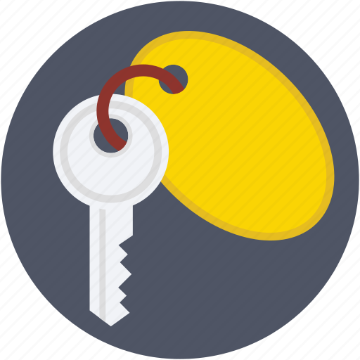 Key, key tag, keychain, lock key, room key icon - Download on Iconfinder