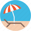 beach, sunbathe, sunshade, tanning, umbrella