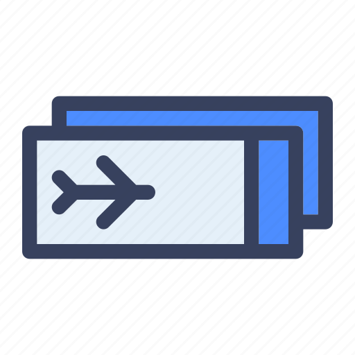 Aiplane, flight, ticket, travel icon - Download on Iconfinder