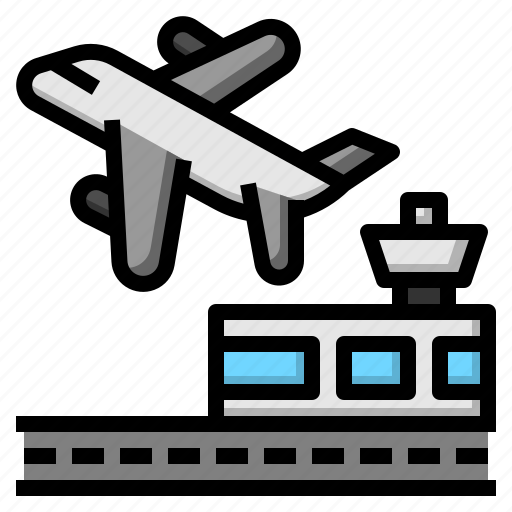 Airplane, airport, flight, travel icon - Download on Iconfinder