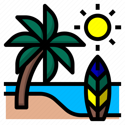 Beach, coconut, sea, summer, travel icon - Download on Iconfinder