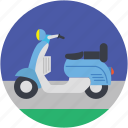 motorscooter, scooter, transport, travel, vespa